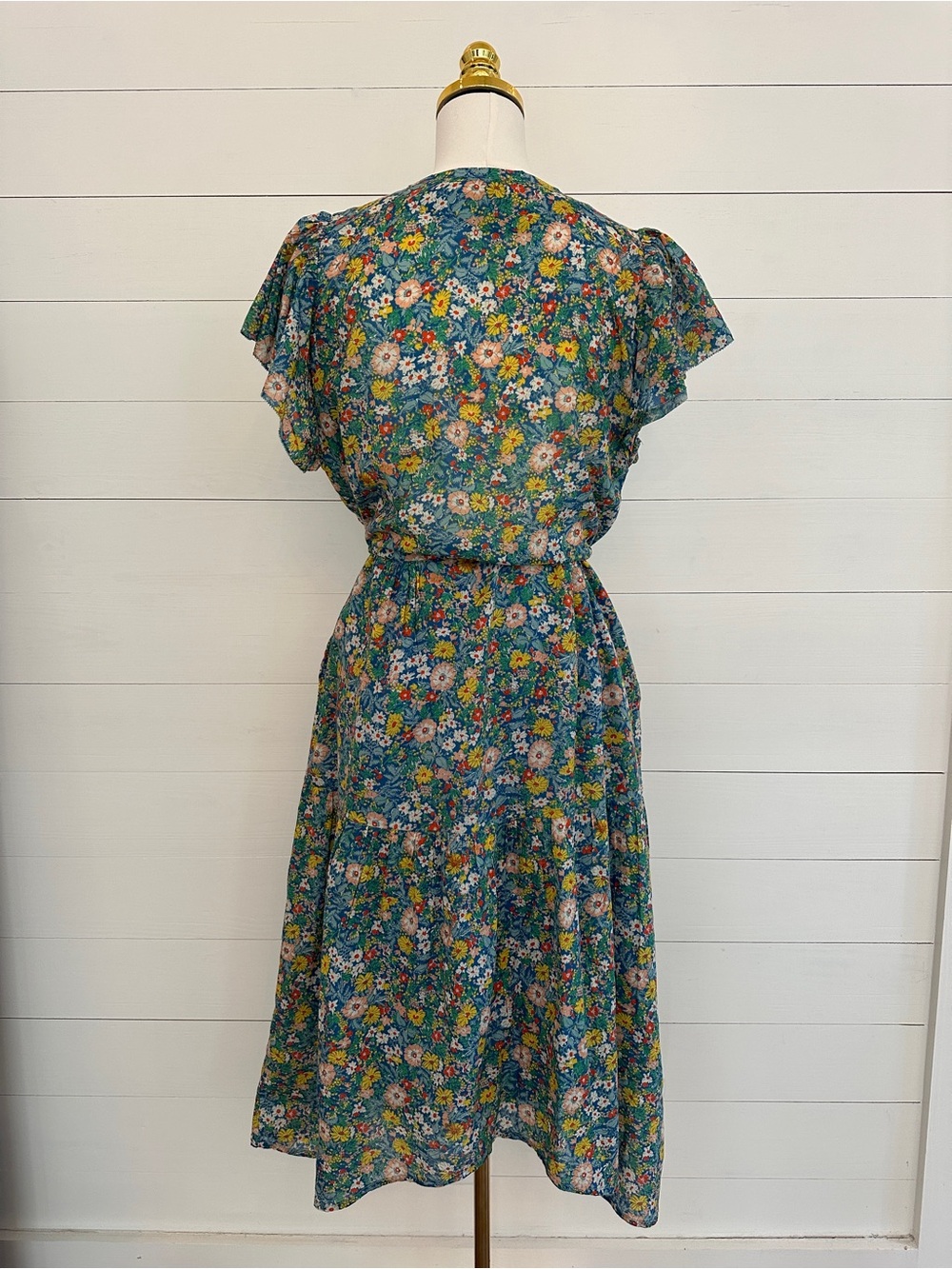 Trovata Birds of Paradis Floral Tiered Kristi Midi Dress - Picture 3 of 7